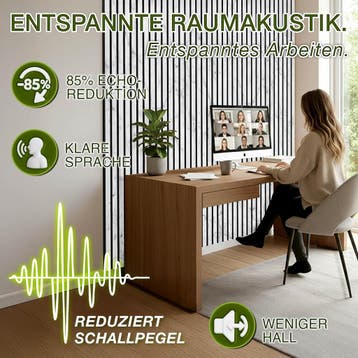 Wandpanelen - Akoestische panelen - Lattenwand - 2 stuks - 1, Huis en Inrichting, Verzenden, Zo goed als nieuw