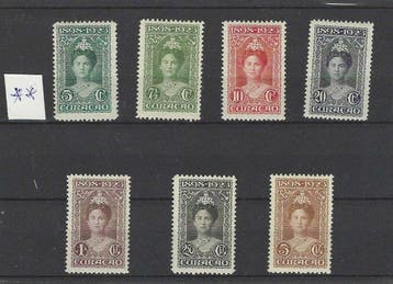 Curaçao 1923 - 25 Jarig Regeringsjubileum Koningina, Gestempeld