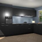 Zwarte keuken Petten 95503, Huis en Inrichting, Keuken | Complete keukens, Verzenden, Nieuw