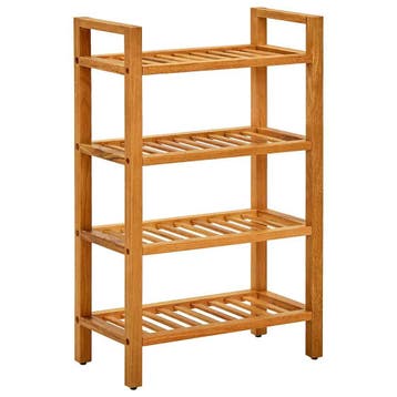 vidaXL Schoenenrek met 4 schappen 50x27x80 cm massief, Huis en Inrichting, Verzenden, Nieuw