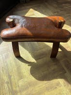 Kruk - Hout, Leder - Leren zitting