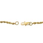 22 Karaat gouden gedraaide schakelketting, Ophalen of Verzenden, Gebruikt, Overige kleuren, Goud