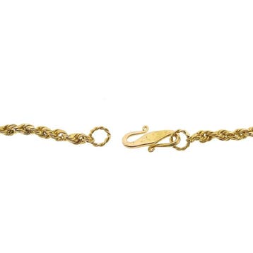 22 Karaat gouden gedraaide schakelketting, Ophalen of Verzenden, Gebruikt, Goud, Goud