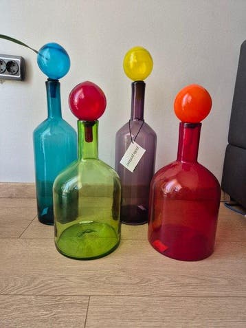 Pols Potten - sculptuur, Bubbles & Bottles - 44 cm - Glas
