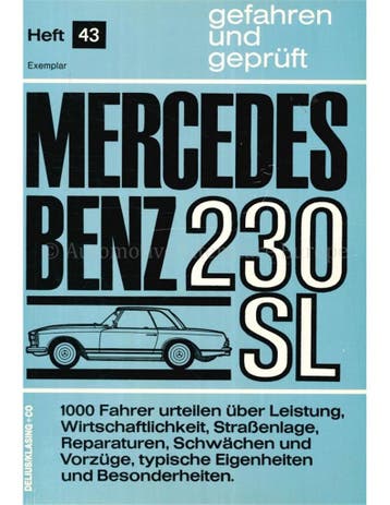 MERCEDES BENZ 230 SL, GEFAHREN UND GEPRÜFT, Nieuw, Author