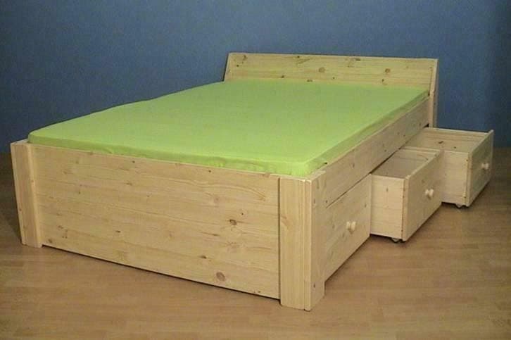 BEDDEN met of zonder laden - 50 matrasmaten, Huis en Inrichting, Slaapkamer | Bedden, Nieuw, Hout, Tweepersoons