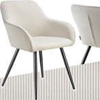 2dekans | tectake® Eetkamerstoelen Marilyn - Gestoffeerde, Ophalen of Verzenden, Zo goed als nieuw