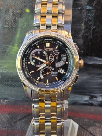 Citizen - Eco-Drive - Perpetual Calendar - Diamond Bezel -, Nieuw