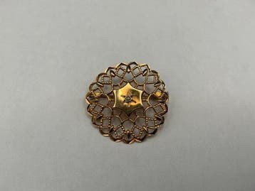 Broche - 18 karaat Geel goud - antiek Frans 18k goud
