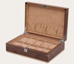 Prestige - Sieradendoos - Horlogedoos van walnootfineer -