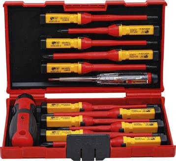 VDE Screwdriver Set with Interchangeable Blades 13 pcs, Verzenden, Nieuw