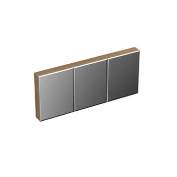 Spiegelkast Forzalaqua Uni 160x68.5x12.5 Cm 3 Deuren, Ophalen of Verzenden, Nieuw