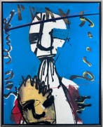 Herman Brood | Origineel Schilderij: Souvenir, Antiek en Kunst, Kunst | Schilderijen | Klassiek, Ophalen of Verzenden