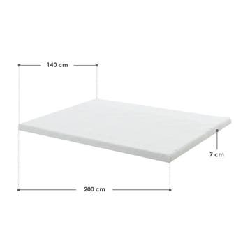 Topper / Matrastopper / Topmatras - 140 x 200 cm - H2 / H3 -, Verzenden, Nieuw