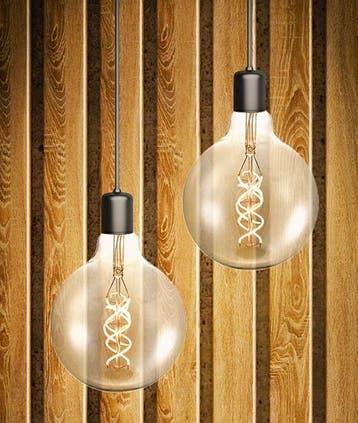 SPL LED Globelamp G125 E27 5W 460lm 2200K Goud 3-staps di..., Ophalen of Verzenden, Nieuw