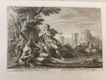 Giuseppe Vasi (1710-1782) - Al Fondator di Roma io leggo in