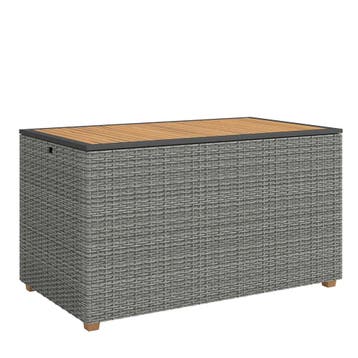 Tuinbox 450 L Polyrattan Waterdicht Kussenbox Met FSC-houten, Verzenden, Nieuw