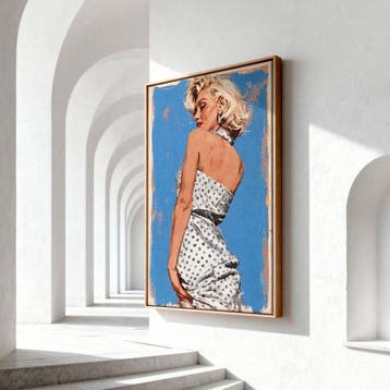 Iconica - Marilyn in Polka Dots - unique 1/1 XXL (150 x 100
