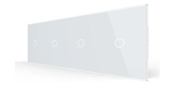 Livolo | Wit | Touch Dimmer Wisselschakelaar | 1+1+1+1 |, Ophalen of Verzenden, Nieuw, Schakelaar
