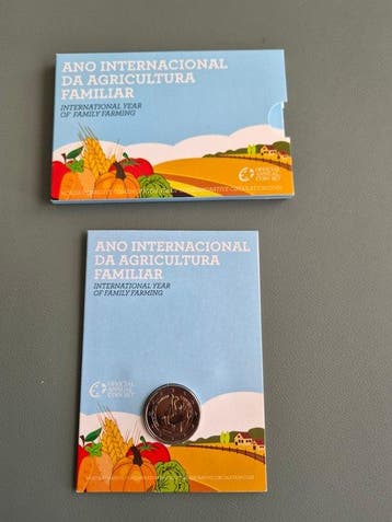 Portugal. 2 Euro 2014 Agricultura Familiar (2 coincards)