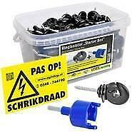 Schrikdraad isolatoren, draad, koord, lint, ruimste keuze!!, Weidegang