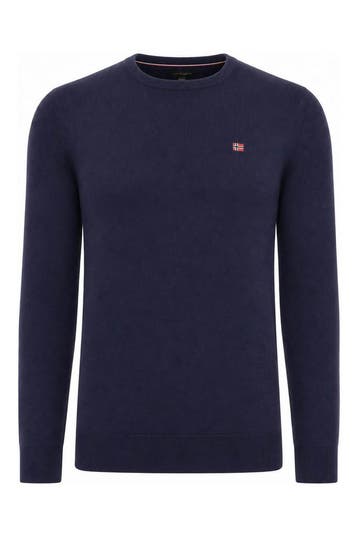 Napapijri Trui in maat L Blauw, Kleding | Heren, Truien en Vesten, Verzenden, Zo goed als nieuw, Blauw, Napapijri