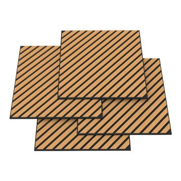 Akoestisch wandpaneel Vang 8 stuks 2,88 m² diagonaal eikenkl, Verzenden, Nieuw
