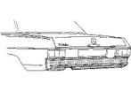 Achterplaat |  Mercedes w114, Mercedes w115, Auto-onderdelen, Ophalen of Verzenden, Nieuw