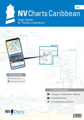 NV Charts Caribbean Maagdeneilanden - 12.1 - St. Thomas naar, Watersport en Boten, Ophalen of Verzenden, Nieuw