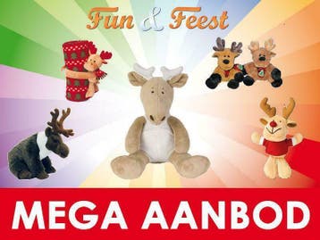 Rendier knuffels - Mega aanbod pluche rendier knuffels, Ophalen of Verzenden, Nieuw, Overige typen
