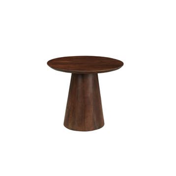 Salontafel Mangohout Salontafel Mick Bruin Rond 60 cm, Huis en Inrichting, Verzenden, Rond, Nieuw, Industriële meubels