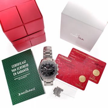 Omega Speedmaster Broad Arrow 321.10.42.50.01.001; Automa..., Ophalen of Verzenden, Zo goed als nieuw, Overige materialen, Overige merken