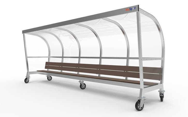 Verplaatsbare Dug-out model PRO met bank, Sport en Fitness, Voetbal, Overige typen, Nieuw, Ophalen of Verzenden