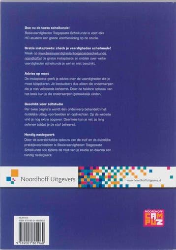 Basisvaardigheden toegepaste scheikunde voor het HO, Boeken, Verzenden, Gelezen