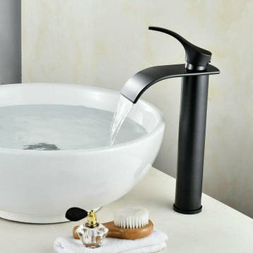 Mooie zwarte waterval mengkraan, Verzenden, Nieuw, Kraan