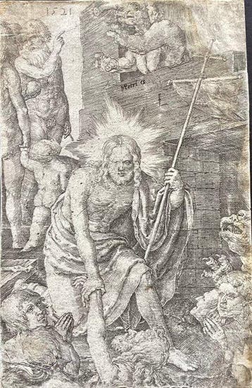Lucas Van Leyden (1494-1533) - Cristo nel Limbo - originale