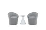 Lounge/Balkon Set- Luuk Wit/Grijs Tafel 2 Kussens The, Verzenden, Nieuw