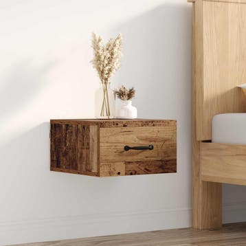 vidaXL Nachtkastje Oud Hout 35 x 35 x 20 cm Bewerkt hout, Huis en Inrichting, Slaapkamer | Nachtkastjes, Minder dan 45 cm, Verzenden