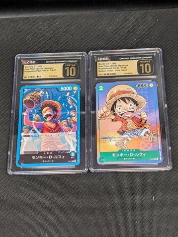 Bandai - 2 Graded card - One Piece - CGC Pristine 10, Nieuw