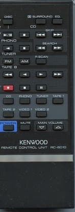Afstandsbediening Kenwood rc-6010 kr-a5010, Ophalen of Verzenden, Nieuw, Origineel
