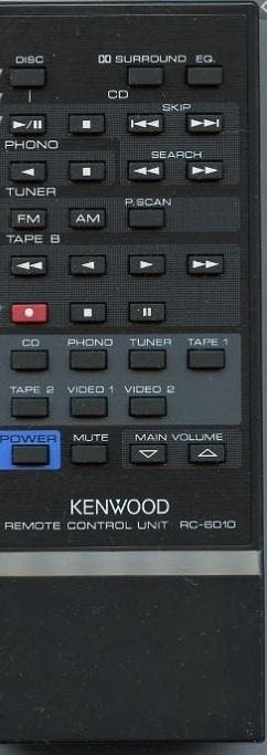 Afstandsbediening Kenwood rc-6010 kr-a5010, Audio, Tv en Foto, Afstandsbedieningen, Origineel, Nieuw, Ophalen of Verzenden