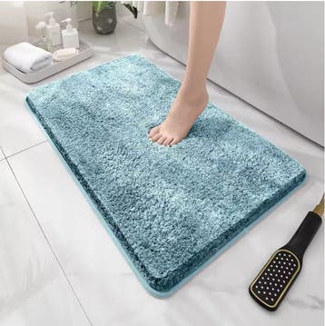 Pluche Badkamermat Antislip Absorberend met Verdikte Rand, Verzenden, Nieuw