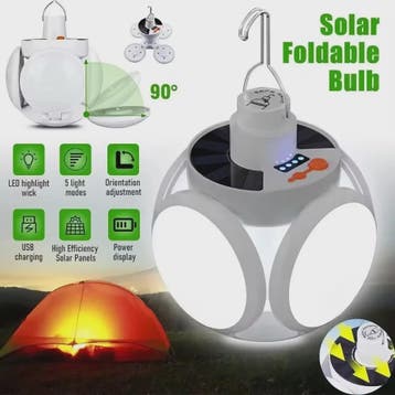 Oplaadbare Solar Camping Lantaarn - Krachtig, Draagbaar & Op, Verzenden, Nieuw