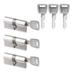 Deurbeslag | Cilinder | Nemef NF2 | 30/30 mm | 3 stuks, Verzenden, Nieuw