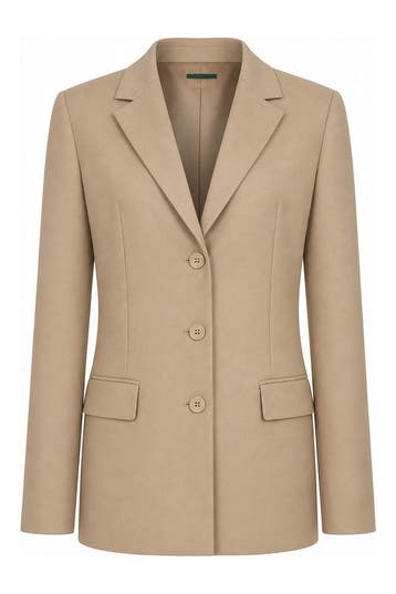 United Colors of Benetton Blazer in maat 46 Beige, Kleding | Dames, United Colors of Benetton, Verzenden, Zo goed als nieuw, Beige