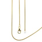 Gouden slangenschakel ketting, Ophalen of Verzenden, Gebruikt, Overige kleuren, Goud