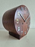 Tafelklok - JUNGHANS Bauhaus Chroom, Hout, vilt - 1920-1930