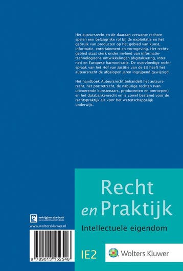 Auteursrecht / Recht en Praktijk - Intellectuele eigendom /, Boeken, Verzenden, Zo goed als nieuw, J.H. Spoor