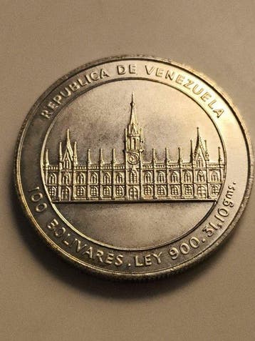 Venezuela. 100 Bolívares 1986, Bicentenario del nacimiento