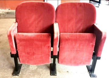 Fauteuil (35) - Metaal, Fluweel - Cinemastoelen - 35, Antiek en Kunst